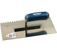 Haromac cazzuola dentata 280 mm, antiruggine 8 x 8, 2 K - Ergo, blu-grigio, 125150084