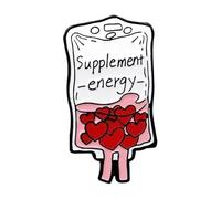 Harong - Spilla classica per bustina di sangue, set di strumenti chirurgici medici, spilla gioielli amici distintivo, normale, Metallo non prezioso