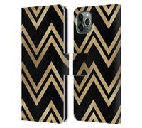 HAROULITA ACCENTO D'ORO CUSTODIA COVER A PORTAFOGLIO PER APPLE iPHONE TELEFONI