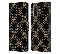 HAROULITA ACCENTO D'ORO CUSTODIA COVER A PORTAFOGLIO PER SAMSUNG TELEFONI 1