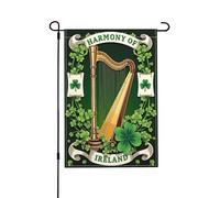 Harp Harmony Ireland Proud Irish Bandiera Da Giardino Appendere Bandiera Da Esterno Moda Bandiere Da Cortile Per Prato Patio Sport 30X45cm