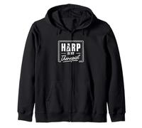 Harp Is My Therapist - Arpa Divertente per arpista Felpa con Cappuccio