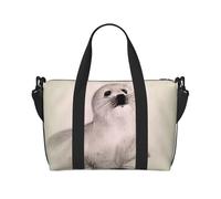 Harp Seal - Borsa da viaggio a tracolla, impermeabile, di grande capacità, ideale per la palestra, Pittura Sigillo Arpa, Taglia unica