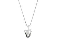 Harp With Stones Necklace Sterling Silver
