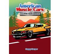 Harper Hall Muscle Cars Coloring Book (Tascabile)