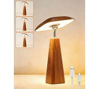 HARPER LIVING Lampada da tavolo ricaricabile, luce da comodino a fungo dimmerabile con tocco magnetico, lampada da scrivania portatile a LED con batteria per camera da letto, soggiorno, ufficio