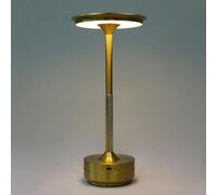 HARPER LIVING Lampade da tavolo LED ricaricabili, cambia colore (3000K-6000K) e dimmerabile (oro)