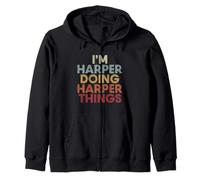 Harper Name Harper Personalized Name First Given Felpa con Cappuccio