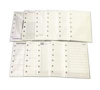 Harphia - Inserti per agenda A7, 100 g/m², carta spessa 100 g/m², 10,2 x 8,1 cm, set completo