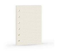 Harphia Ricarica per agenda A7 a puntini, 6 fori, per raccoglitori, fogli A7 a matrice a punti, per Filofax, carta da 100 g/m², formato tascabile, 12,2 x 8,1 cm