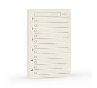 Harphia Ricarica per agenda, taccuino tascabile, ricarica A7, 12 x 8 cm, carta da 100 g/m², 45 fogli (90 pagine) per confezione, inserti produttivi, design semplice (A7 lista delle cose da fare)
