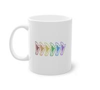 Harps LGBT Rainbow Arpa Harp Player Tazza da caffè | Arpa da concerto Musica arpa Tazza Bianco (05711C)