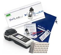 harren24 Poollab 2.0 Special Edition, tester elettronico per piscine (fotometro), tester per l'acqua della piscina, 170 compresse per test del pool per cloro, valore pH, rosso fenolo, accessori per