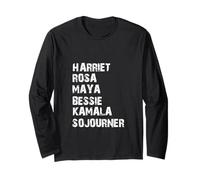 Harriet Rosa Maya Bessie Kamala Sojourner Storia Nera Giugno Maglia a Manica