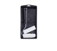 Harris Essentials 101092201 - Set di mini rulli per pareti e soffitti con vassoio e telaio, 10,2 cm, emulsione e manicotti a rullo lucidi