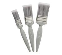 Harris Essentials - Pennelli per pareti e soffitti, confezione da 3, 2,5 cm, 3,8 cm, 5,1 cm, grigio