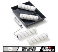 Harris Seriously Good 102012009 - Set di rulli per pittura per pareti e soffitti, 22,9 cm, include telaio da 2,5 x 22,9 cm, 10,2 x 22,9 cm, rullo a pelo medio e vassoio, 22,9 cm