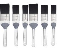 Harris Seriously Good - Set di 6 pennelli piatti lucidi, 2,5 cm, 3,8 cm, 5,1 cm, angolati