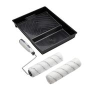 Harris Seriously Good - Set di rulli per pittura a pelo medio per pareti e soffitti, con vassoio e cornice, 22,9 cm