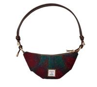 Harris Tweed Borsa a mezzaluna media, tracolla regolabile, borsa a tracolla in tartan di lana stile vintage scozzese, N. 871
