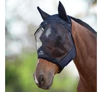 Harrison Howard CareMaster Maschera anti-mosche per cavallo UV protezione con para orecchie Nero (M; Cob)