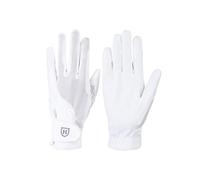 Harrison Howard Guanti da equitazione con impugnatura comoda per giardinaggio, corsa o ciclismo, guanti leggeri, bianchi, taglia L