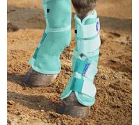 Harrison Howard Horse Fly Boots Perfect Contoured Fit Leg Guards Dense Mesh Boots with Ventilated Comfort Reliable Protection from Summer Elements Set of 2 Mint Large