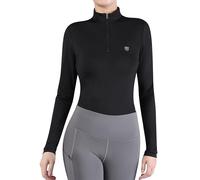 Harrison Howard Ice Feel Quick Dry Performance Rider - Camicia a maniche lunghe da donna, nero, S
