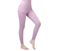 Harrison Howard Pantaloni da equitazione da donna con imbottitura completa in silicone, pantaloni da equitazione a vita alta con tasche, Rosa chiaro, XS