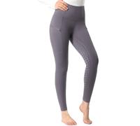 Harrison Howard Pantaloni da Equitazione da Donna con Impugnatura in Silicone, Leggings a Vita Alta, Cometa, S