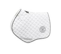 Harrison Howard Sottosella inglese per cavalli, a contatto stretto, antiscivolo, assorbe l'umidità, assorbe gli urti, colore: bianco