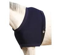 Harrison Howard Spalla per cavallo, spessa, elastica, con fodera interna in morbido pile che aggiunge comfort previene lo sfregamento, colore blu navy, taglia L
