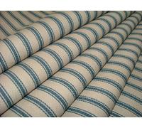 Harrogate Pesce Blu Naturale 100% Cotone Ticchettio Tende Tessuto Tappezzeria