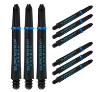 Harrows 3 set di freccette Supergrip Carbon Dart Stems - 9 freccette in totale - Medium, Midi & Short