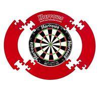 Harrows 4 pezzi protezione per bersaglio - la massima protezione da parete per freccette a casa (rosso)