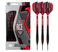 Harrows Ace Set di Freccette con Punta Morbida in Ottone e Gomma da 16 e 18 g - Include Aste Supergrip, Alette Micron Marathon e Pratica Custodia da Viaggio - Set da 10 Pezzi (18g)