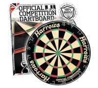 Harrows Dart Board Official Competition I Tabellone per freccette di dimensioni ufficiali I Tabellone per freccette con occhio di bue senza punti metallici I Compatibile con supporto per freccette