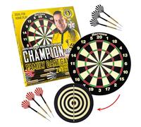 Harrows Dart Board Family Game I Dart Board Set I Freccette con 6 Freccette I Freccette Board con oltre 10 giochi I 6 Freccette Set con bordo