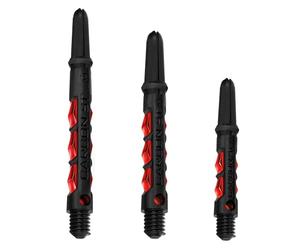 Harrows Dart Shafts Carbon ST Steli con Piramide Anelli, Tweenie, Rosso