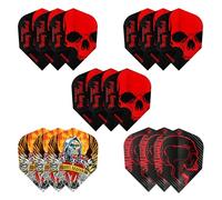 Harrows Dimplex - Set di 10 Alette per Freccette (30 Alette totali), 100 Micron, Extra Resistenti, realizzate nel Regno Unito, Accessori Professionali per Freccette (Heavy Metal)