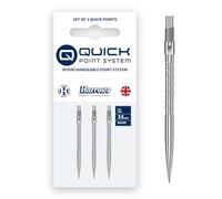 Harrows HM Grip Heavy Metal Quick Points - Punte per freccette ispirate a Ryan Searle con anelli per dita a taglio quadrato, sistema No-Break Quick Point per un rapido cambio di punto