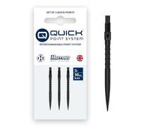 Harrows HM Grip Heavy Metal Quick Points - Punte per freccette ispirate a Ryan Searle con anelli per dita a taglio quadrato, sistema No-Break Quick Point per un rapido cambio di punto
