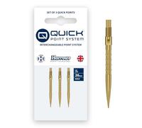 Harrows HM Grip Heavy Metal Quick Points - Punte per freccette ispirate a Ryan Searle con anelli per dita a taglio quadrato, sistema No-Break Quick Point per un rapido cambio di punto