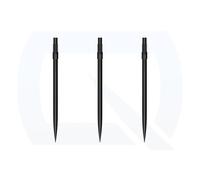 Harrows Punte per freccette con punta in acciaio, punte di ricambio in nero e argento, 26 mm, 30 mm, 35 mm, 40 mm e 42 mm, compatibili con sistema QP (nero, 40 mm)