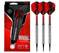 Harrows rival - set di freccette con punta morbida, 90% tungsteno, 18 g, colore: naturale