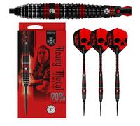 Harrows Ryan Searle Freccette 90% tungsteno | Set di Freccette con Punta in Acciaio PRO Player | 21 g, 22 g, 23 g, 24 g, 26 g, 30 g, 32 g | Include Alberi in Carbonio ST e Alette in Metallo (23g)