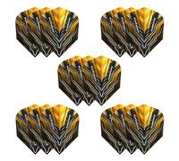 Harrows Supergrip Ultra Dart Flights | 5 x Set di Alette per Freccette (15 Alette totali) I 100 Micron Freccette I Premium Extra Strong Made in UK I Professional Darts Accessories I Gold Dart Flights