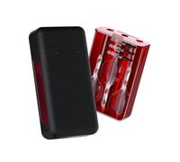 Harrows Vault - Custodia per freccette, in plastica rigida di alta qualità, adatta a 3 freccette completamente assemblate, sistema di ricambio integrato di volo, rosso/nero, taglia unica, Classico
