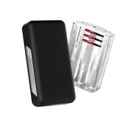 Harrows Vault - Custodia per freccette in plastica rigida di alta qualità con finitura morbida al tatto, adatta a 3 freccette completamente assemblate, sistema di volo integrato di ricambio, guscio