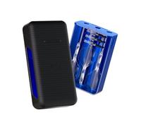 Harrows Vault - Custodia per freccette, in plastica rigida di alta qualità, con finitura morbida al tatto, adatta a 3 freccette completamente montate, sistema di ricambio integrato di volo / albero